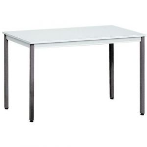 Table De RÃ©union 120x60 Plateau Gris - Pieds Gris FoncÃ©