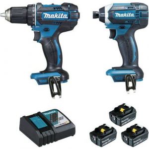 Kit Makita Perceuse Visseuse Et Visseuse &Atilde; Chocs 18v 5ah