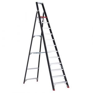 Escabeau Pliant H 2.80 M - 11 Marches + 1 Plateforme