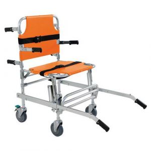Chaise Portoir &Atilde;vacuation/transfert Orange 159 Kgs - 4 Roues -orange