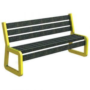 Banc Chardonnay Mat. 120cm Urbecol Ipra/alu Jaune 1016 Bril