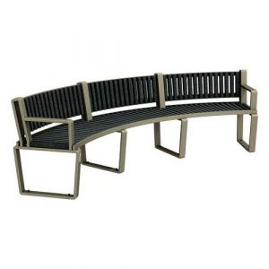 Banc Arbane Cintr&Atilde;&copy; 250 Cm Urbecosi - Ipra/alu Yazd