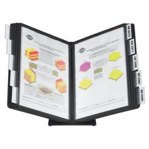 Durable 1 Pupitre De Table Vario - 10 Pochettes Assorties A4