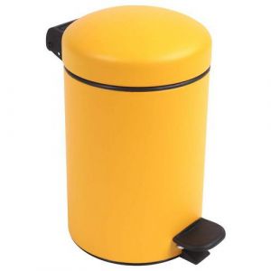 Poubelle Pour Sanitaire De Salle De Bain Boh&Atilde;&uml;me 3 L - Jaune Fonc&Atilde;&copy;