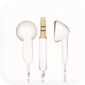 &Atilde;couteurs Filaires Jack 3.5 Mm &Atilde;tui Enrouleur Pocket - Blanc