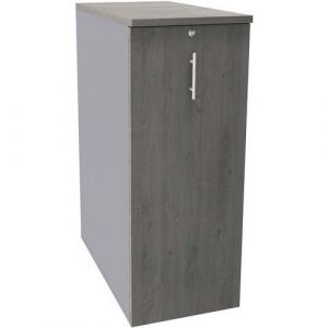 Caisson Tower H114 3 Tab. 1ds Alu/chÃªne Gris