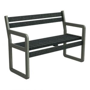 Banc Chardonnay 120cm Ass Courte Urbecosi Ipra/alu Gris 7016
