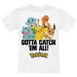 T-shirt Gaming de Pokémon - Enfants - Gotta Catch'Em All - 104 à 152 - pour filles & garçonse - blanc