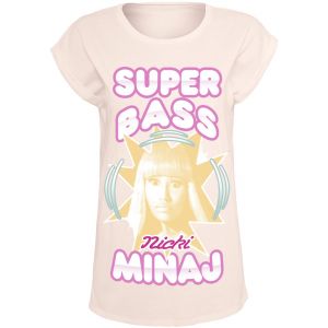 T-Shirt Manches courtes  de Nicki Minaj - Super Bass - S à XXL - pour Femme - rose clair