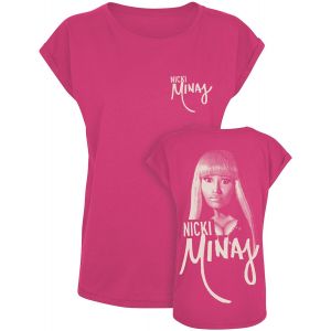 T-Shirt Manches courtes  de Nicki Minaj - Pink Halftone - S à XXL - pour Femme - rose