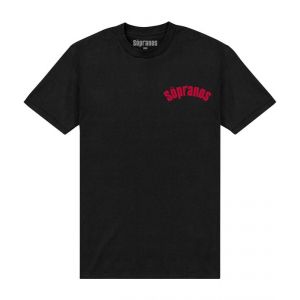 T-Shirt Manches courtes  de The Sopranos - Nuovo Vesuvio - beidseitig bedruckt - S à XXL - pour Homme - noir