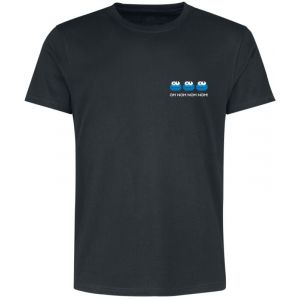 T-Shirt Manches courtes  de Sesame Street - Cookie Monster - Krümelmonster - M à 3XL - pour Homme - noir