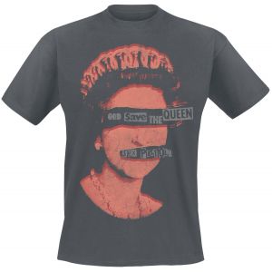 T-Shirt Manches courtes  de Sex Pistols - God Save The Queen - S à XXL - pour Homme - gris foncé