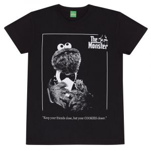 T-Shirt Manches courtes  de Sesame Street - Sesame Street - The Monster - S à XXL - pour Homme - noir