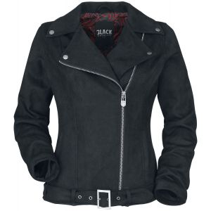 Veste en imitation cuir  de Black Premium by EMP - Veste en faux daim - XS à XXL - pour Femme - noir