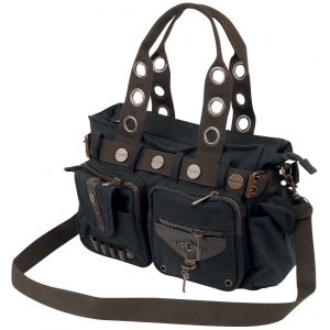 Sac &agrave; bandouli&egrave;re Gothic de Banned Alternative - Sac Noir Brown Key - pour Unisexe - noir