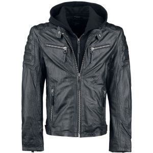 Veste en cuir  de Gipsy - Rodney - M &agrave; 5XL - pour Homme - noir