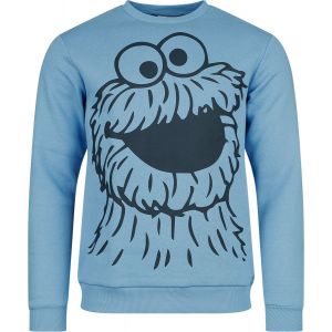 Sweat-shirt  de Sesame Street - Cookie Monster - S à 3XL - pour Homme - bleu