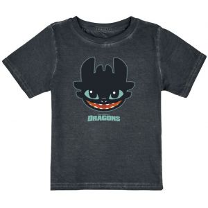 T-Shirt Manches courtes  de Dragons - Krokmou - 98 à 164 - pour Unisexe - multicolore