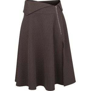 Jupe mi-longue Gothic de Killstar - Nocturne Nights - Midnight Gaze - Jupe Mi-Longue - XS &agrave; 3XL - pour Femme - marron