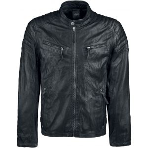 Veste en cuir  de Gipsy - Chester - S &agrave; 4XL - pour Homme - noir