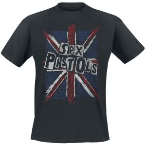 T-Shirt Manches courtes  de Sex Pistols - Union Jack - M à XXL - pour Homme - noir