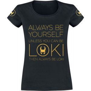 T-Shirt Manches courtes  de Loki - Always Be Yourself - S &agrave; XXL - pour Femme - noir