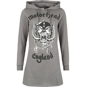 Robe mi-longue  de Mot&ouml;rhead - England - XS &agrave; S - pour Femme - gris