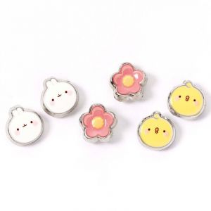 Set de clous d'oreilles  de Molang - Molang & Piu Piu - pour Unisexe - couleur argent