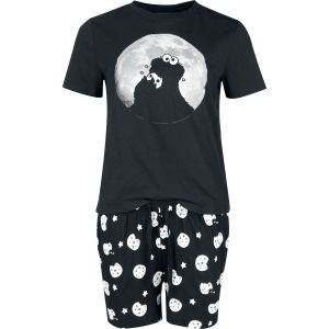 Pyjama  de Sesame Street - Macaron Le Glouton - S &agrave; M - pour Femme - multicolore