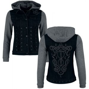 Veste en Jean  de Black Premium by EMP - Serpent Celtique - Veste en Jean - S &agrave; XXL - pour Femme - noir