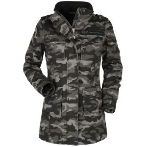 Veste d'hiver  de Black Premium by EMP - Veste De Style Militaire Femme - XS à XXL - pour Femme - camouflage sombre