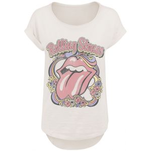 T-Shirt Manches courtes  de The Rolling Stones - Floral Wreath - S à XXL - pour Femme - blanc cassé