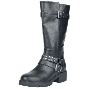 Bottes  de Rock Rebel by EMP - Bottines avec Boucles & Clous - EU37 à EU39 - pour Femme - noir