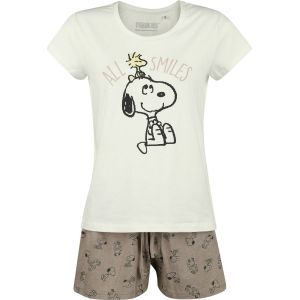 Pyjama  de Snoopy - Snoopy & Woodstock - All Smiles - S à 3XL - pour Femme - multicolore