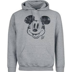 Sweat-shirt Disney de Mickey Mouse - Mickey Face Distress - S &agrave; XXL - pour Homme - gris clair