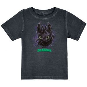 T-Shirt Manches courtes  de Dragons - Enfants - Krokmou - 98 à 164 - pour Unisexe - multicolore