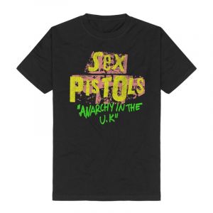 T-Shirt Manches courtes  de Sex Pistols - Anarchy In The UK - S à XXL - pour Homme - noir