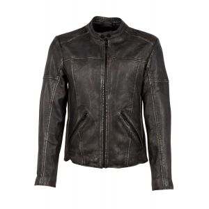 Veste en cuir  de Gipsy - G2MAryn - S &agrave; XXL - pour Homme - noir