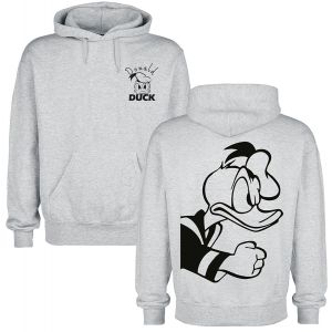Sweat-shirt &agrave; capuche Disney de Mickey & Minnie Mouse - Angry Donald - S &agrave; XXL - pour Homme - gris