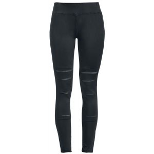 Legging  de Rotterdamned - Legging Agrémenté de Dentelle - S à XL - pour Femme - noir