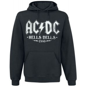Sweat-shirt à capuche  de AC/DC - Hells Bells 1980 - S à XXL - pour Homme - noir