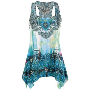 Top  de Innocent - C&oelig;ur Celtique - XS &agrave; XXL - pour Femme - p&eacute;trole