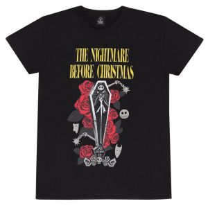 T-Shirt Manches courtes Disney de L'Étrange Noël De Monsieur Jack - Jack Cercueil - S à XXL - pour Homme - noir