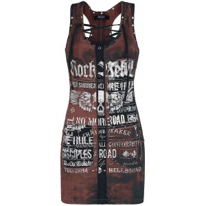 Robe courte  de Rock Rebel by EMP - Stay A Little Longer - S &agrave; XXL - pour Femme - marron