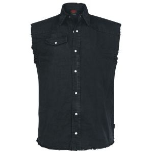 Veste Gothic de Spiral - Solid Black - M &agrave; 4XL - pour Homme - noir