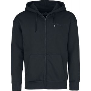 Sweat-shirt zipp&eacute; &agrave; capuche  de Sesame Street - Macaron le glouton - S &agrave; 3XL - pour Homme - noir