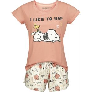 Pyjama  de Snoopy - I Like To Nap - S &agrave; 3XL - pour Femme - multicolore