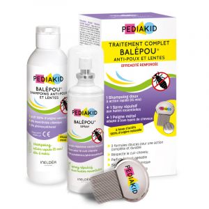 Traitement complet bal&eacute;pou&reg; anti-poux et lentes - pediakid