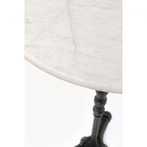 Table de bar Bistrot 60cm marbre blanc Kare Design